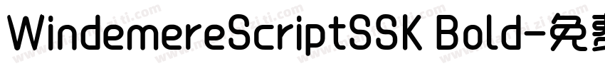 WindemereScriptSSK Bold字体转换